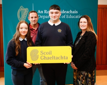 Bronnadh Scéim Aitheantais mar Scoil Ghaeltachta