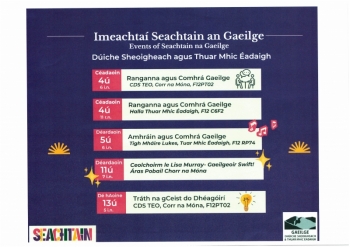 Imeachtaí Seachtain na Gaeilge - Gaeilge Dhúiche Sheoigheach agus Thuar Mhic Éadaigh